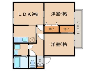 サンガーデン追分　Ａの物件間取画像